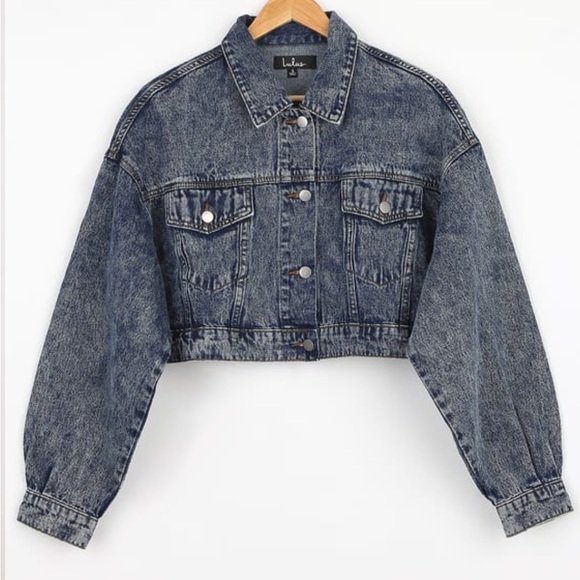 Lulus Crop Denim Jacket - Picture 8 of 9